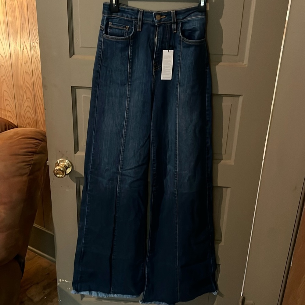 women’s size 27 wide leg flare jeans